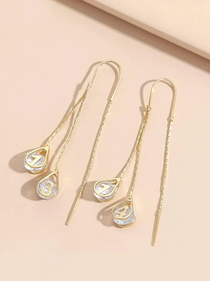 Yellow Chimes Earrings For Women Gold Toned Crystal Studded Tear Drop Shape Chain Tassel Dangler Earrings For Women and Girls Yellow Chimes Necklaces
