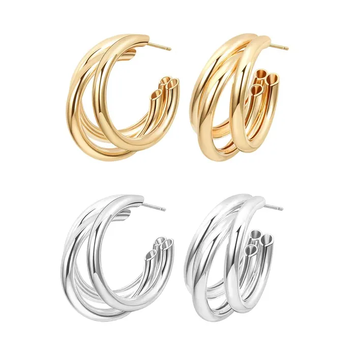 Yellow Chimes Earrings For Women Triple Layered Half Bali Hoop Clip On Crystal Studded Earrings For Women and Girls Yellow Chimes Necklaces Yellow Chimes Earrings For Women Triple Layered Half Bali Hoop Clip On Crystal Studded Earrings For Women and Girls Yellow Chimes Necklaces
