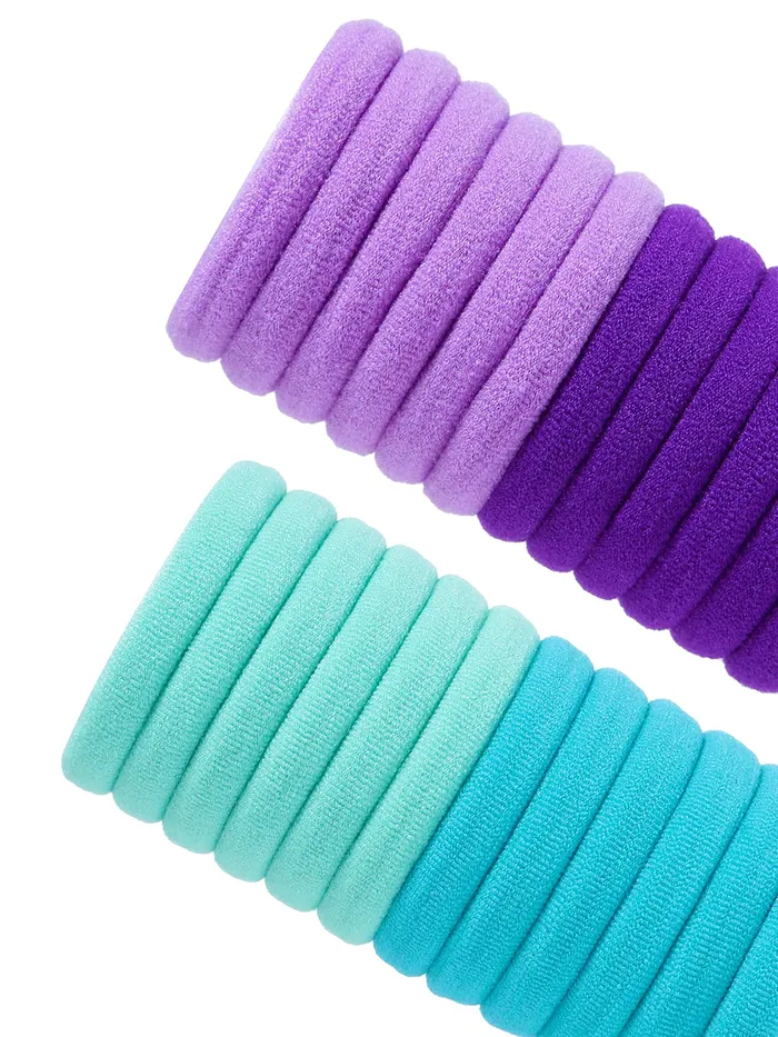 Yellow Chimes Earrings Melbees by Yellow Chimes Rubber Bands for Women 100 Pcs Rubberbands for Girls Multicolor Elastic Hair Bands Ponytail Holders with Storage Box Hair Accessories