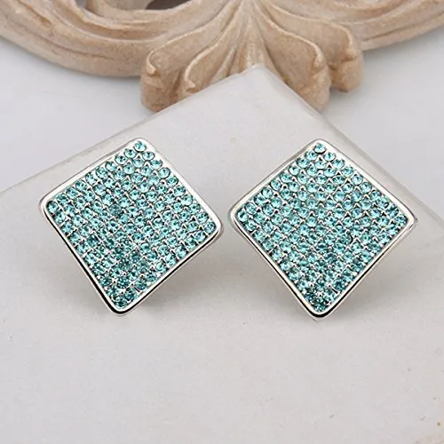Yellow Chimes Earrings Yellow Chimes A5 Grade Crystal Platinum Plated Designer Studs Earrings for Women Girls