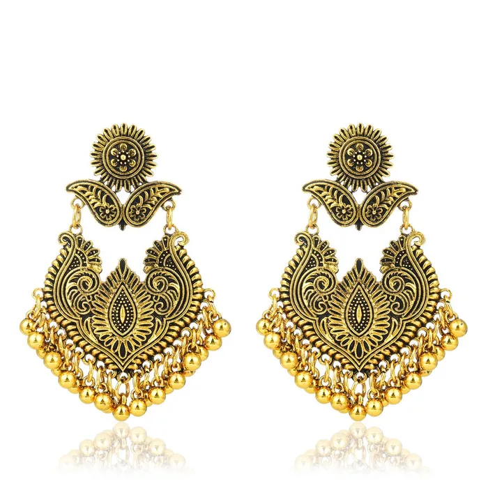 Yellow Chimes Earrings Yellow Chimes Artistic Crafted Stylish Oxidised Chandbali Earrings For Women Girls Yellow Chimes Earrings Yellow Chimes Artistic Crafted Stylish Oxidised Chandbali Earrings For Women Girls