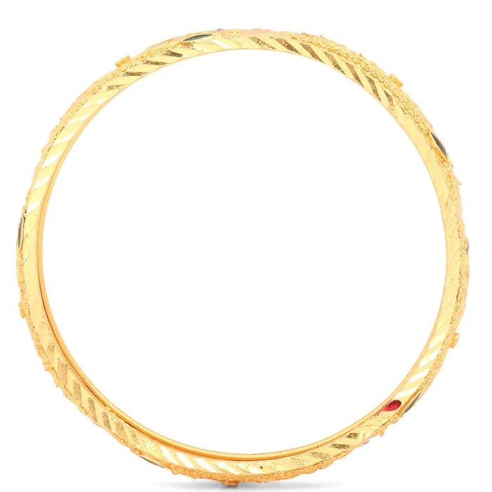 Yellow Chimes Earrings Yellow Chimes Bangles for Women and Girls Traditional Gold Bangles for Women Gold Plated Bangles for Girls 2 Pcs Bangles Birthday Gift For Girls Women Anniversary Gift for Wife