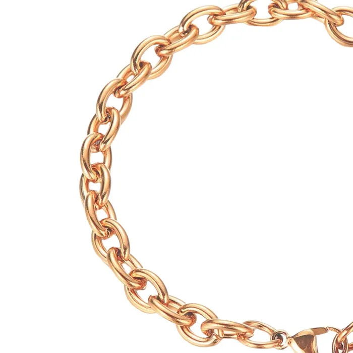 Yellow Chimes Earrings Yellow Chimes Bracelet for Women and Girls Fashion Rosegold Heart Bracelets for Women Rose Gold Plated Heart Charms Bracelet Birthday Gifts For Women Valentine Gift for Girls