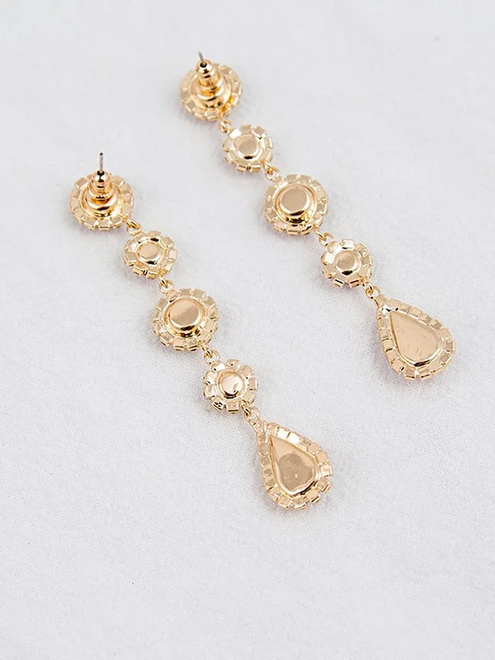 Yellow Chimes Earrings Yellow Chimes Earrings for Women and Girls Fashion Crystal Dangler Earrings Gold Plated Purple Long Danglers Earrings Birthday Gift for girls women Anniversary Gift for Wife