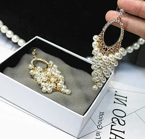 Yellow Chimes Earrings Yellow Chimes Earrings for Women Girls Butterfly Shaped Long Danglers Pearl Drop Earrings Combo Fashion White Stone Crystal Dangler Birthday Anniversary Gift For Women