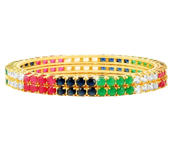 Yellow Chimes Earrings Yellow Chimes Exclusive High Quality Beautiful CZAD Crystal Studded 2 Pc Gold Plated Traditional Bangle Set for Women and Girls 26 Yellow Chimes Earrings Yellow Chimes Exclusive High Quality Beautiful CZAD Crystal Studded 2 Pc Gold Plated Traditional Bangle Set for Women and Girls 26