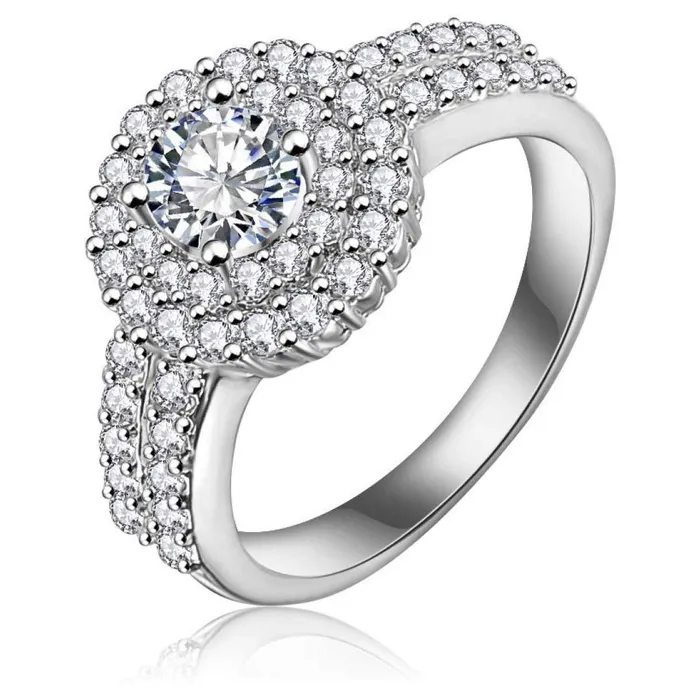 Yellow Chimes Earrings Yellow Chimes Exclusive Platinum Plated Cubic Zircon Crystal Valentine Gift Eternity Ring for Women Yellow Chimes Earrings Yellow Chimes Exclusive Platinum Plated Cubic Zircon Crystal Valentine Gift Eternity Ring for Women