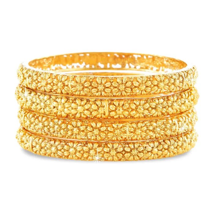 Yellow Chimes Earrings Yellow Chimes Latest Elegant Floral Design 4Pc Gold Plated Traditional Bangles Set for Women and Girls Yellow Chimes Earrings Yellow Chimes Latest Elegant Floral Design 4Pc Gold Plated Traditional Bangles Set for Women and Girls
