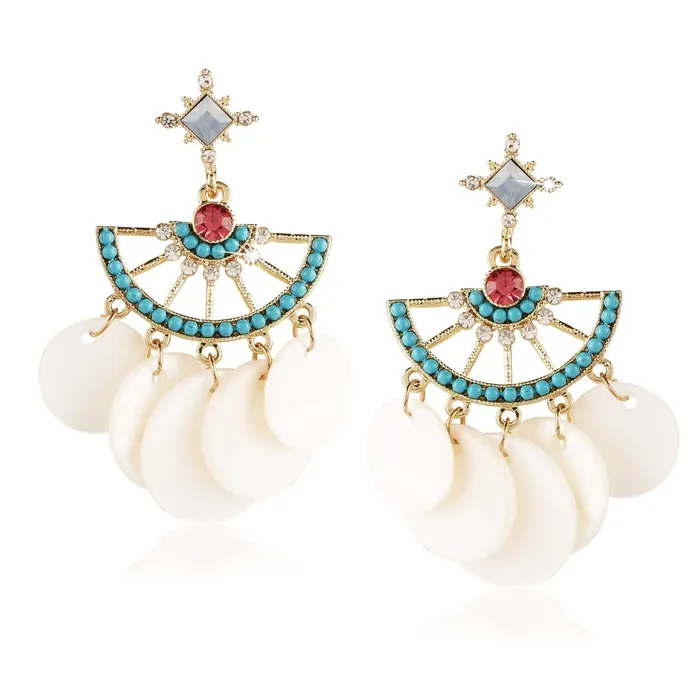 Yellow Chimes Earrings Yellow Chimes Latest Stylish Shell Crystal White Earrings for Women Girls Yellow Chimes Earrings Yellow Chimes Latest Stylish Shell Crystal White Earrings for Women Girls