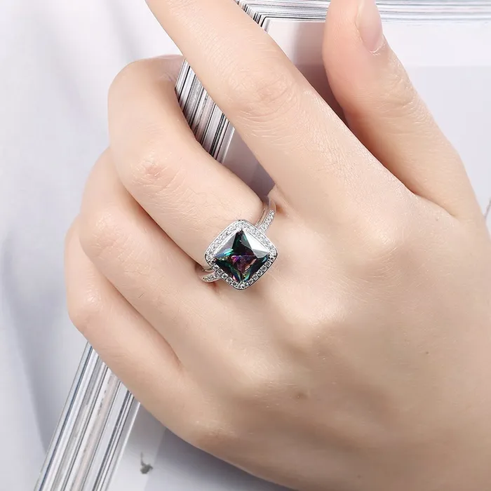 Yellow Chimes Earrings Yellow Chimes Moonlight Crystal Platinum Plated High Stylish Ring for Women Girls