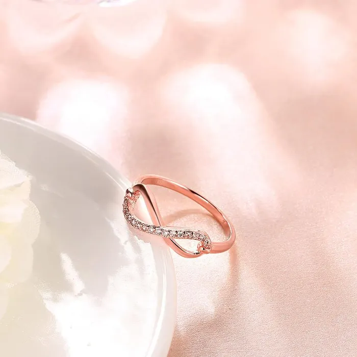 Yellow Chimes Earrings Yellow Chimes Rings for Women and Girls Crystal Ring Adjustable Crystal Rings Rose Gold Tone Combo of 3pcs Ring for Women Birthday Gift For girls and women Anniversary Gift for Wife
