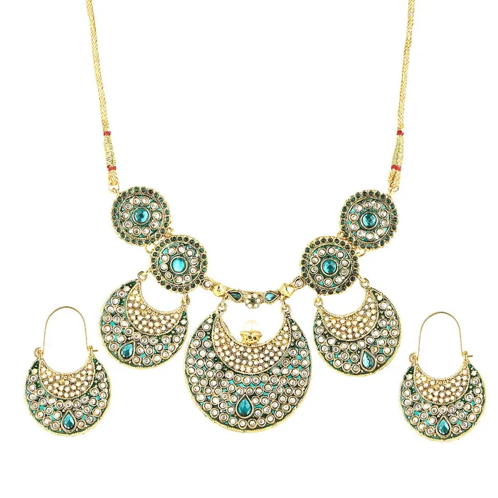 Yellow Chimes Exquisite Rajasthani Pankhi Meenakari Work Gold Plated Jewellery Necklace Set for Women and Girls Yellow Chimes Rings Yellow Chimes Exquisite Rajasthani Pankhi Meenakari Work Gold Plated Jewellery Necklace Set for Women and Girls Yellow Chimes Rings