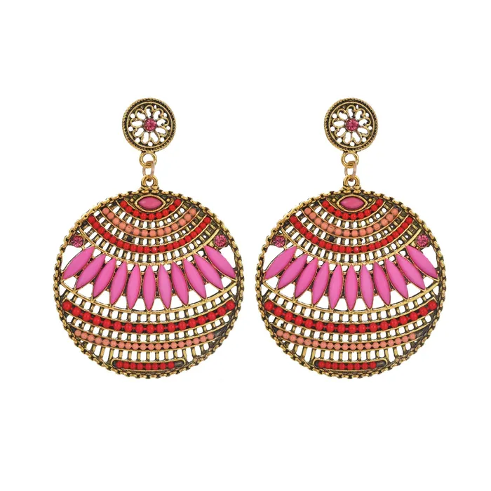 Yellow Chimes Gold Toned Pink Beads Circle Drop Earring for Women and Girls Yellow Chimes Rings Yellow Chimes Gold Toned Pink Beads Circle Drop Earring for Women and Girls Yellow Chimes Rings
