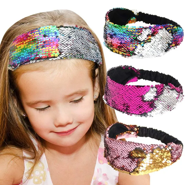 Yellow Chimes Head Bands for Girls Sequin Fabric Headbands Set Reversible Hairband Flip Glitter Headbands Non Slip Hair Bands for Women and Girls Multicolor Yellow Chimes Earrings