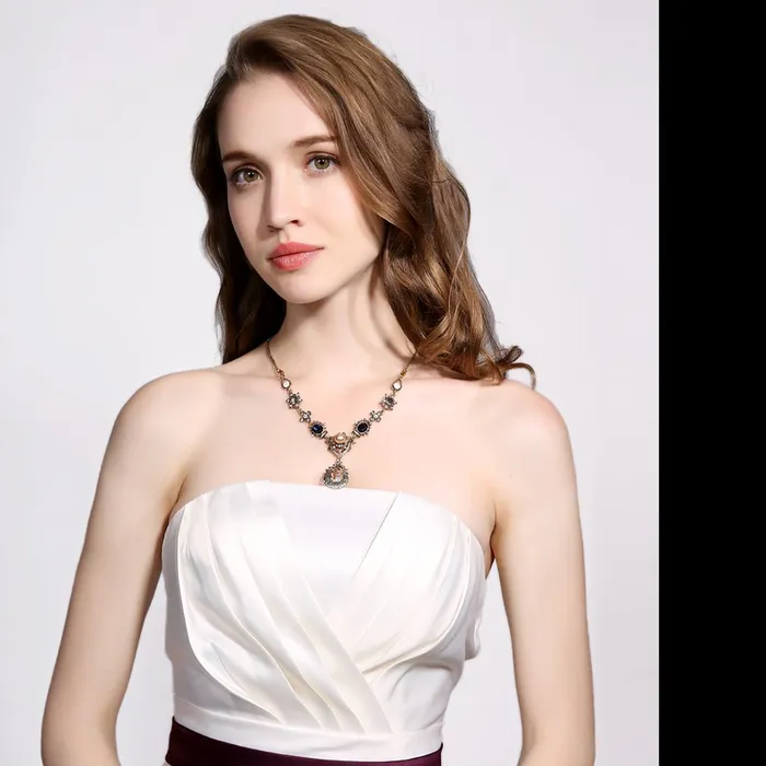 Yellow Chimes Indian Fusion Statement Necklace for Women and Girls Yellow Chimes Necklaces