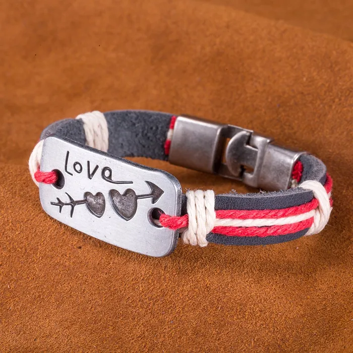 Yellow Chimes Love Heart Wrap Multicolor Bracelet For Women And Girls Yellow Chimes Bracelets