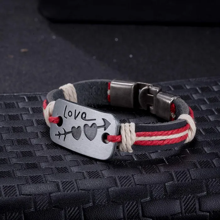 Yellow Chimes Love Heart Wrap Multicolor Bracelet For Women And Girls Yellow Chimes Bracelets