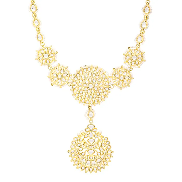 Yellow Chimes Mathapati for Women Gold Toned Kundan Studded Pearl Drop Chandbali Designed Head ChainMathapati for Women and Girls Yellow Chimes Earrings Yellow Chimes Mathapati for Women Gold Toned Kundan Studded Pearl Drop Chandbali Designed Head ChainMathapati for Women and Girls Yellow Chimes Earrings