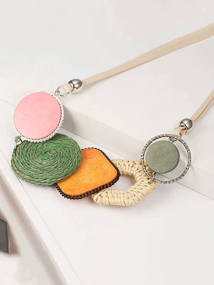 Yellow Chimes Necklace for Women and Girls Multicolor Choker Necklace for Women Western Boho Statement Style Choker Necklace Birthday Gift for Girls Women Anniversary Gift for Wife Yellow Chimes Earrings