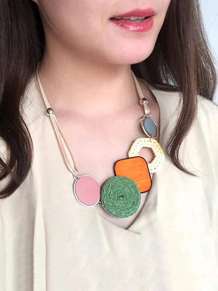 Yellow Chimes Necklace for Women and Girls Multicolor Choker Necklace for Women Western Boho Statement Style Choker Necklace Birthday Gift for Girls Women Anniversary Gift for Wife Yellow Chimes Earrings