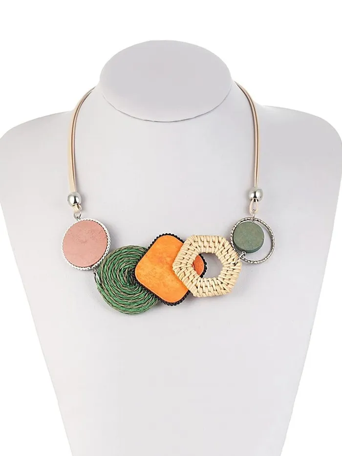 Yellow Chimes Necklace for Women and Girls Multicolor Choker Necklace for Women Western Boho Statement Style Choker Necklace Birthday Gift for Girls Women Anniversary Gift for Wife Yellow Chimes Earrings