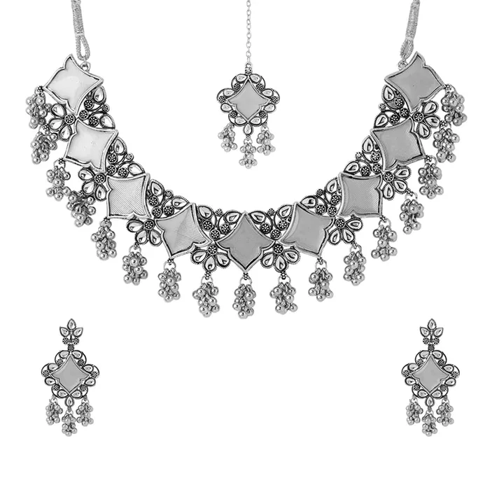 Yellow Chimes Necklace Set for Women Girls Traditional Silver Oxidised Necklace Set for Women Oxidised Silver Necklace Set Birthday Gift for Girls Women Anniversary Gift for Wife Yellow Chimes Necklaces Yellow Chimes Necklace Set for Women Girls Traditional Silver Oxidised Necklace Set for Women Oxidised Silver Necklace Set Birthday Gift for Girls Women Anniversary Gift for Wife Yellow Chimes Necklaces