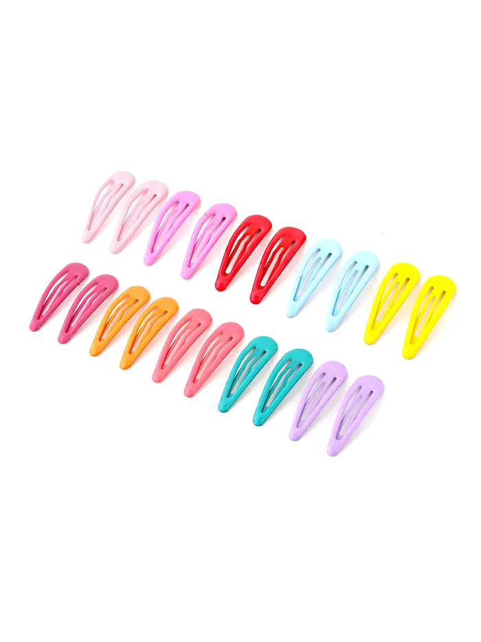 Yellow Chimes Necklaces Melbees by Yellow Chimes Hair Clips for Girls Kids Hair Clip Hair Accessories for Girls Babys 20 Pcs Multicolor Snap Hair Clips Tic Tac Clips Hairclips for kids Baby Teens Toddlers