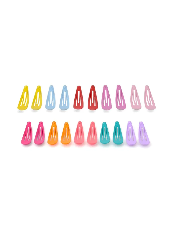 Yellow Chimes Necklaces Melbees by Yellow Chimes Hair Clips for Girls Kids Hair Clip Hair Accessories for Girls Babys 20 Pcs Multicolor Snap Hair Clips Tic Tac Clips Hairclips for kids Baby Teens Toddlers