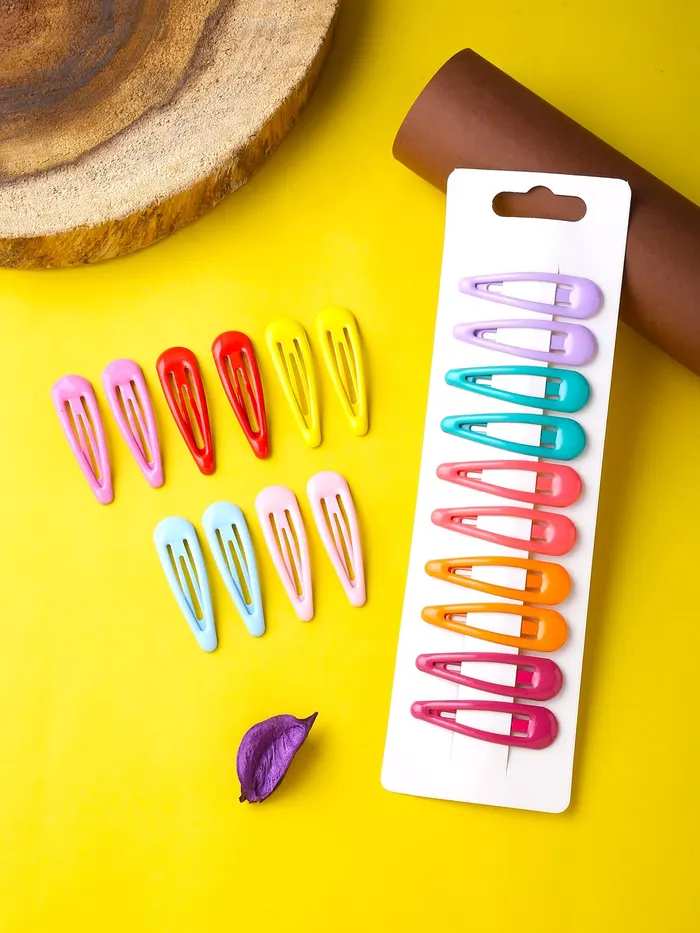 Yellow Chimes Necklaces Melbees by Yellow Chimes Hair Clips for Girls Kids Hair Clip Hair Accessories for Girls Babys 20 Pcs Multicolor Snap Hair Clips Tic Tac Clips Hairclips for kids Baby Teens Toddlers