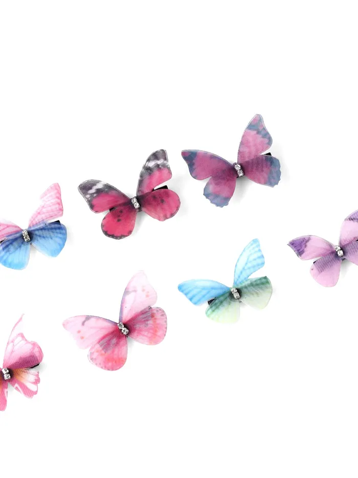 Yellow Chimes Necklaces Melbees by Yellow Chimes Hair Clips for Women Set of 7 Pcs Hairclips Butterfly Hair Clip Beautiful Cute Multicolor Aligator Clips for Kids and Girls Hair Accessories