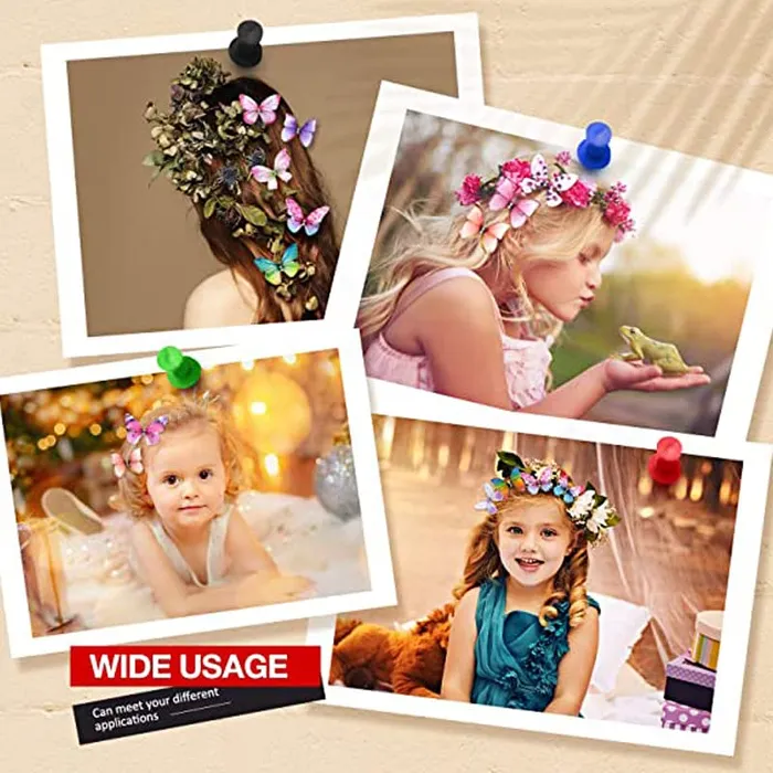 Yellow Chimes Necklaces Melbees by Yellow Chimes Hair Clips for Women Set of 7 Pcs Hairclips Butterfly Hair Clip Beautiful Cute Multicolor Aligator Clips for Kids and Girls Hair Accessories