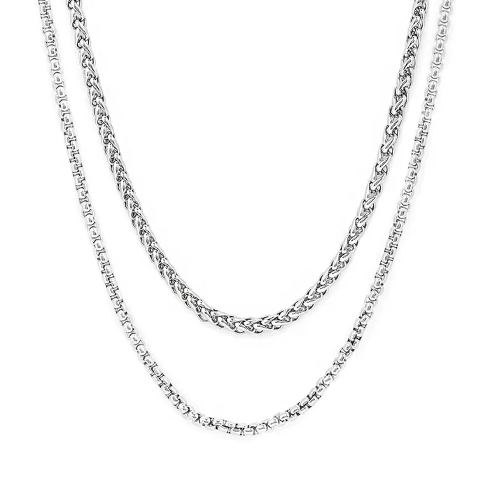 Yellow Chimes Necklaces Yellow Chimes Chain for Men and Boys Silver Figaro Neck Chain for Men 2 Pcs Combo of Stainless Steel Chains for Men Birthday Gift for Men and Boys Anniversary Gift for Husband Yellow Chimes Necklaces Yellow Chimes Chain for Men and Boys Silver Figaro Neck Chain for Men 2 Pcs Combo of Stainless Steel Chains for Men Birthday Gift for Men and Boys Anniversary Gift for Husband