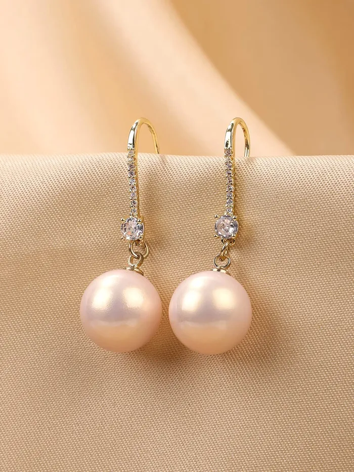 Yellow Chimes Necklaces Yellow Chimes Earrings for Women and Girls Drop Earrings for Girls Gold Plated Pearl Drop Earrings Birthday Gift for girls and women Anniversary Gift for Wife