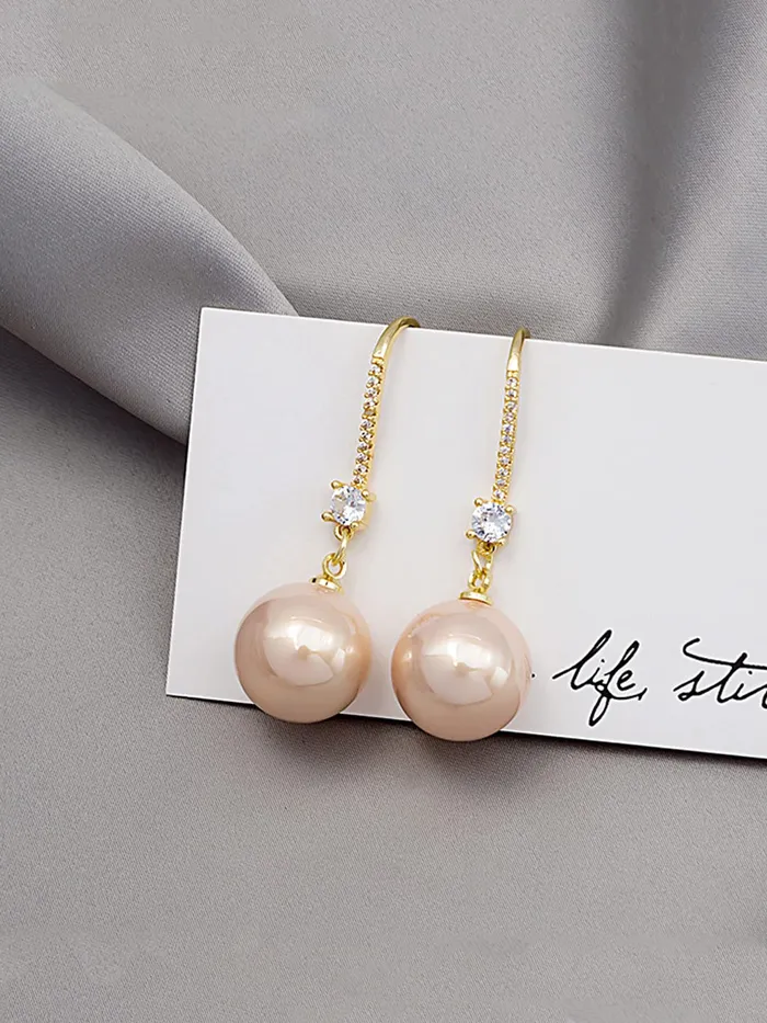 Yellow Chimes Necklaces Yellow Chimes Earrings for Women and Girls Drop Earrings for Girls Gold Plated Pearl Drop Earrings Birthday Gift for girls and women Anniversary Gift for Wife