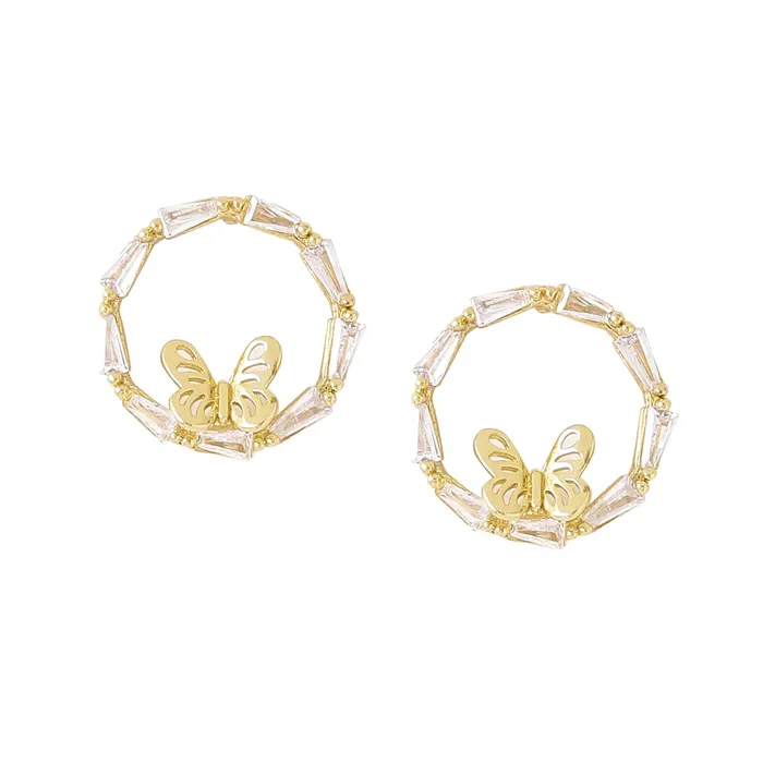 Yellow Chimes Necklaces Yellow Chimes Earrings For Women Gold Toned Round Hoop With Butterfly Embellished Earrings For Women and Girls Yellow Chimes Necklaces Yellow Chimes Earrings For Women Gold Toned Round Hoop With Butterfly Embellished Earrings For Women and Girls