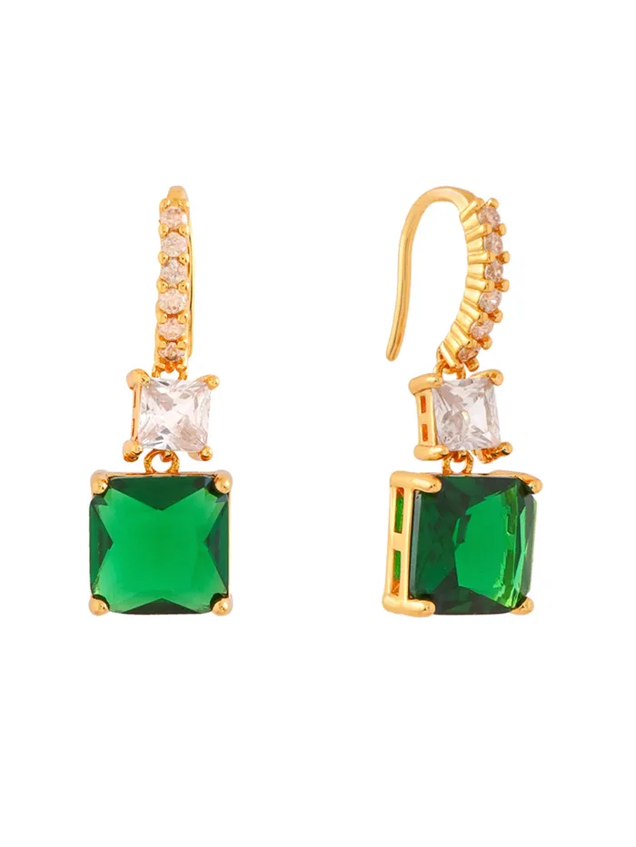 Yellow Chimes Necklaces Yellow Chimes Earrings For Women Green Color Crystal Studded Huggie Hoop With Rectangular Drop Earrings For Women and Girls Yellow Chimes Necklaces Yellow Chimes Earrings For Women Green Color Crystal Studded Huggie Hoop With Rectangular Drop Earrings For Women and Girls