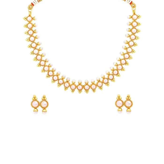 Yellow Chimes Necklaces Yellow Chimes Ethnic Handcrafted Classic Jewellery Set Studded Stoned Gold Plated Traditional Choker Necklace Set for Women Girls Yellow Chimes Necklaces Yellow Chimes Ethnic Handcrafted Classic Jewellery Set Studded Stoned Gold Plated Traditional Choker Necklace Set for Women Girls