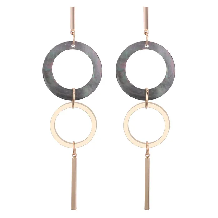 Yellow Chimes Necklaces Yellow Chimes Fancy party ware Dual circle Resin Tassel Earring for Women And Girls Yellow Chimes Necklaces Yellow Chimes Fancy party ware Dual circle Resin Tassel Earring for Women And Girls