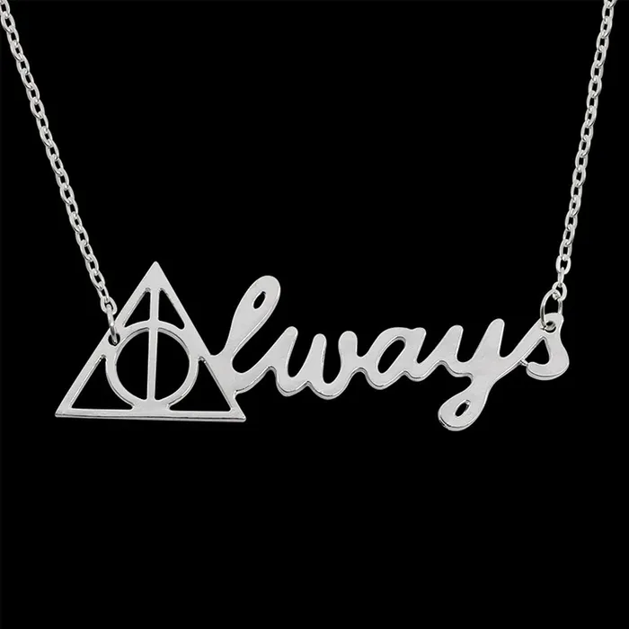 Yellow Chimes Necklaces Yellow Chimes Harry Potter Accessories Pendant for Women Harry Potter Deathly Hallows Always Locket Pendant Necklace for Women and Girls