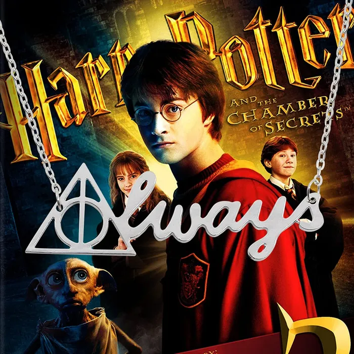 Yellow Chimes Necklaces Yellow Chimes Harry Potter Accessories Pendant for Women Harry Potter Deathly Hallows Always Locket Pendant Necklace for Women and Girls