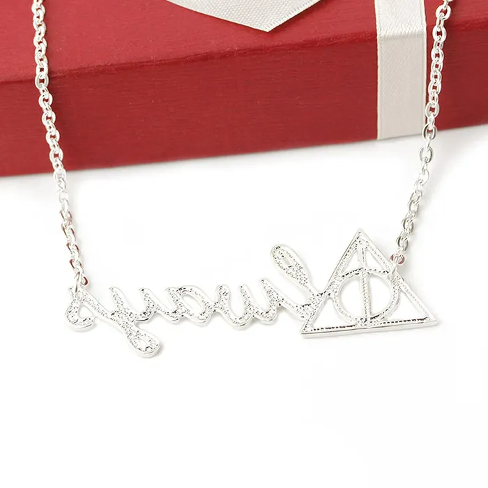 Yellow Chimes Necklaces Yellow Chimes Harry Potter Accessories Pendant for Women Harry Potter Deathly Hallows Always Locket Pendant Necklace for Women and Girls