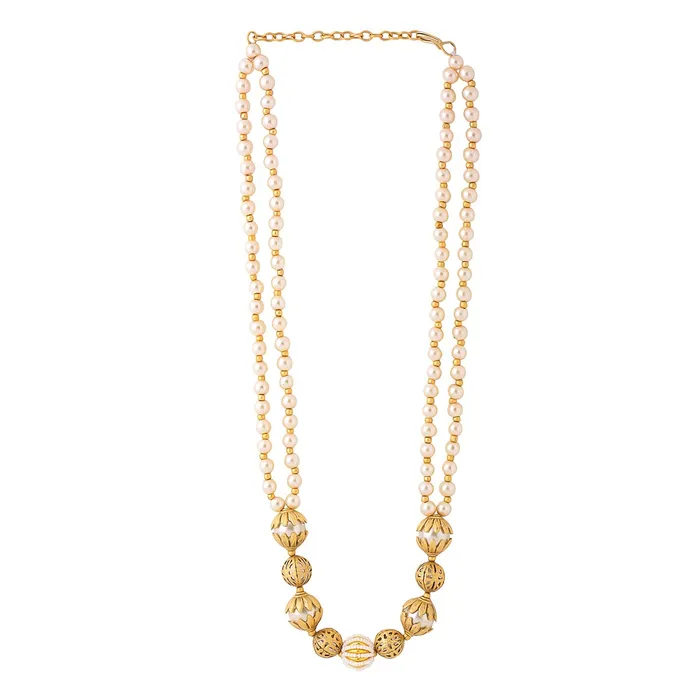 Yellow Chimes Necklaces Yellow Chimes Jewellery Set for Women and Girls Beads Necklace Set for Women Gold Plated Charm Drop Beads Beaded Necklace Set Birthday Gift for girls and women Anniversary Gift for Wife