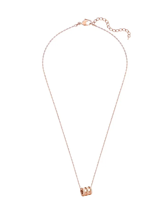 Yellow Chimes Pendant for Women Statement Style Rose Gold Plated Stainless Steel Chain Pendant Necklace for Women and Girls Yellow Chimes Earrings