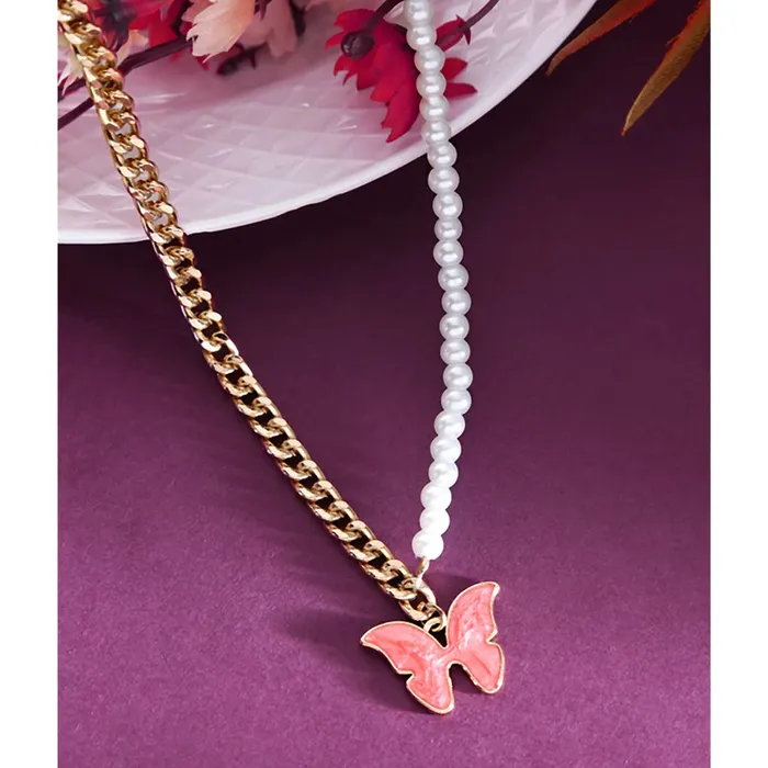 Yellow Chimes Pendant Set for Women White Crystal Pendant Silver Plated Chain Pendant Necklace with Earrings for Women and Girls Yellow Chimes Earrings
