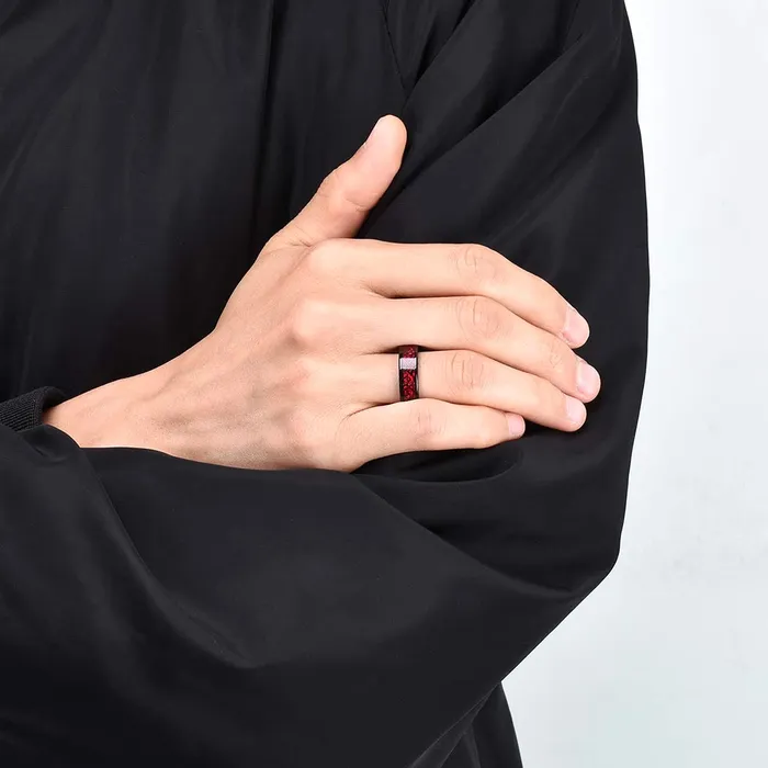 Yellow Chimes Rings for Men and Boys Black Ring for Boys 2 Pcs Combo Black Celtic Rings Stainless Steel Rings for Men Birthday Gift for Men and Boys Anniversary Gift for Husband Yellow Chimes Necklaces
