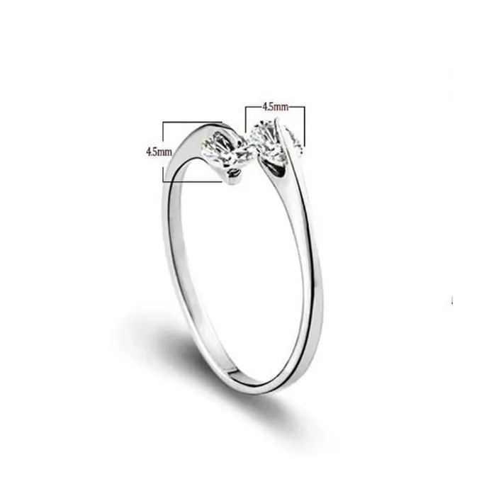 Yellow Chimes Rings for Women and Girls Silver Ring Adjustable Crystal Rings Silver Toned Finger Ring for Women Birthday Gift For girls and women Anniversary Gift for Wife Yellow Chimes Earrings