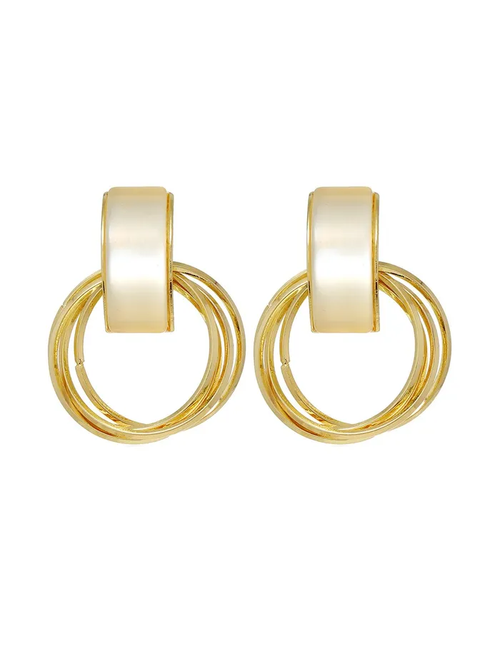 Yellow Chimes Rings Yellow Chimes Earrings for Women and Girls Drop Earrings Gold Plated Circle Shaped Drop Earrings Birthday Gift for girls and women Anniversary Gift for Wife Yellow Chimes Rings Yellow Chimes Earrings for Women and Girls Drop Earrings Gold Plated Circle Shaped Drop Earrings Birthday Gift for girls and women Anniversary Gift for Wife