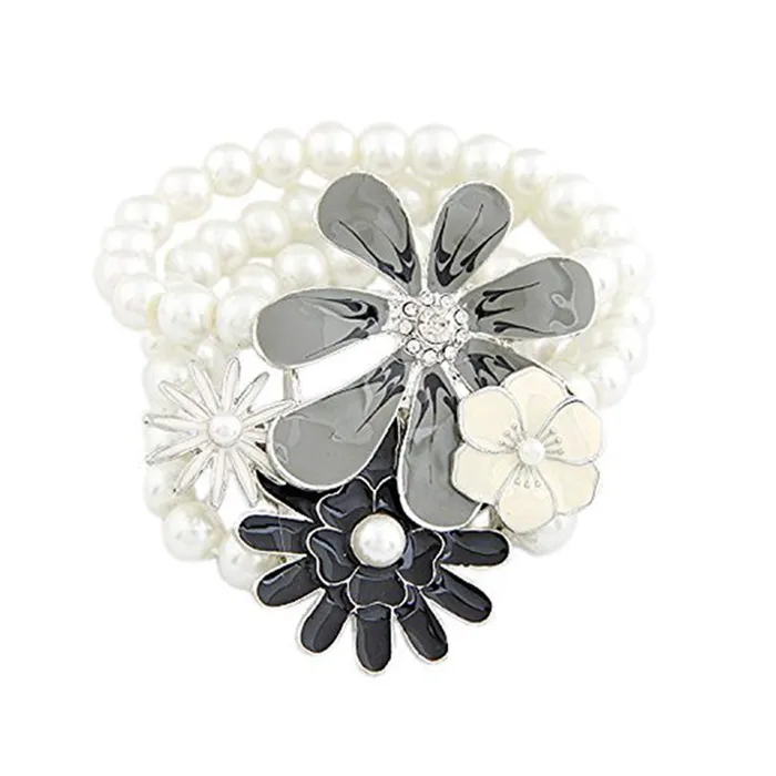Yellow Chimes Rings Yellow Chimes Elegant Design Luxurious look Floral White Pearl Bracelet For Women and Girls Yellow Chimes Rings Yellow Chimes Elegant Design Luxurious look Floral White Pearl Bracelet For Women and Girls
