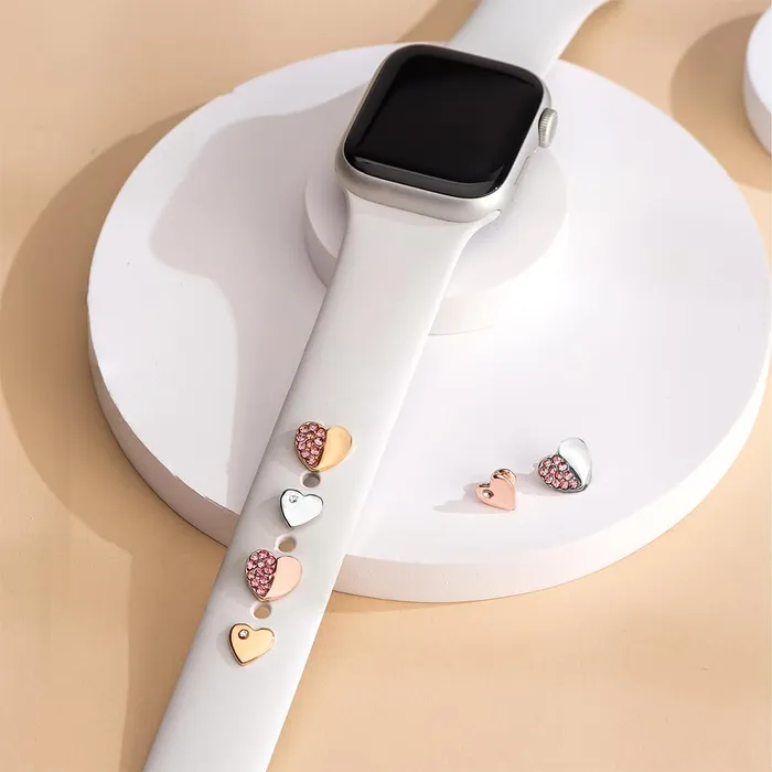 Yellow Chimes Rings Yellow Chimes Watch Charms for Women Watch Decorative Acessorries Heart Designed Watch Charms for Women and Girls