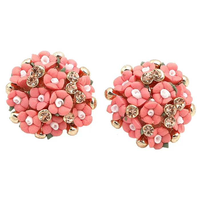 Yellow Chimes Yellow Chimes Beautiful Flower Studs Earrings for Girls and Women Peach Necklaces Yellow Chimes Yellow Chimes Beautiful Flower Studs Earrings for Girls and Women Peach Necklaces